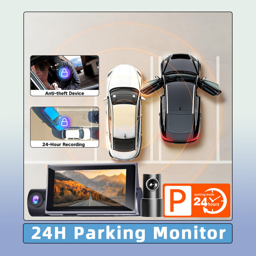 X18 STARVIS2 3 Channel (4K+2K+2K), Wi-Fi App Controlled, 3" Touch Screen Dash Camera