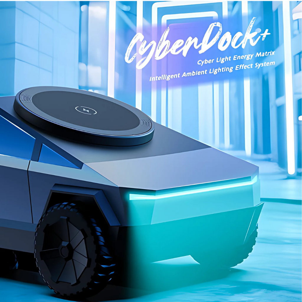 3-in-1 Cybertruck Desktop Wireless Charger | Magnetic Charging Station for iPhone, AirPods & iWatch – Car Model Design, Fast & Stylish Charging Hub